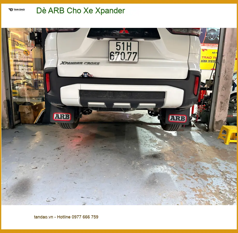 Chú Bình lắp Dè ARB cho Xpander để bảo vệ thân xe khi đi đường xấu tại Quận 3 ảnh thực tế 2