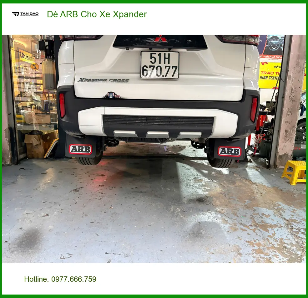 Chú Lộc lắp Dè ARB chính hãng cho Xpander ở Quận Tân Phú bảo vệ thân xe ảnh thực tế 2