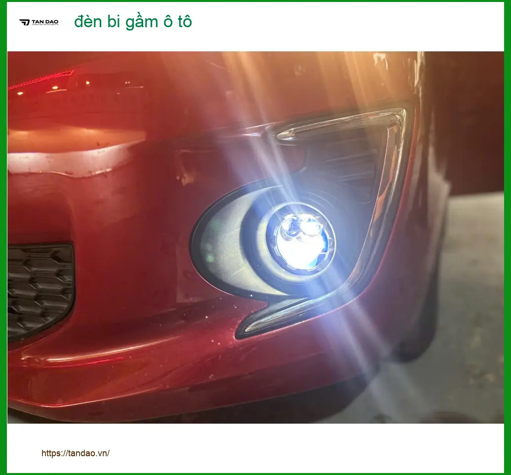 Anh Phước độ đèn bi gầm ô tô Mazda CX-5 Quận 10 vì đi đêm thiếu sáng