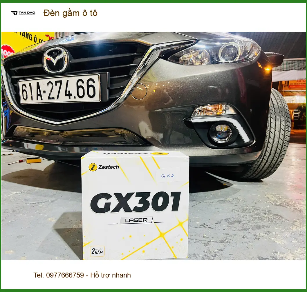 Anh Dũng độ đèn gầm ô tô Mitsubishi Outlander tăng sáng ở Quận 6 ảnh thực tế 2