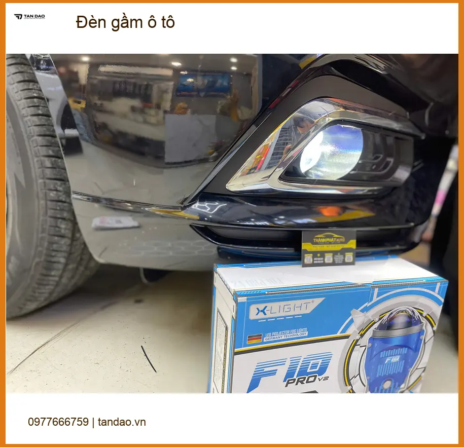 Anh Khoa độ đèn gầm ô tô cho Toyota Camry đi đường tối Hóc Môn ảnh thực tế 4