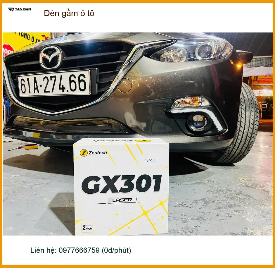 Chị Mai Phương lắp đèn gầm ô tô Mazda CX-5 ở Quận 2 tăng tầm nhìn đêm ảnh thực tế 2