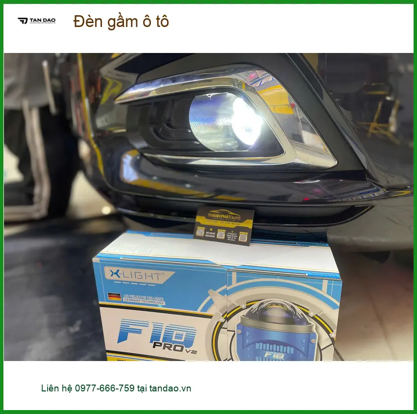 Chị Lan Anh lắp đèn gầm ô tô cho Hyundai Accent ở Thủ Đức vì đèn zin không đủ sáng ảnh thực tế 4