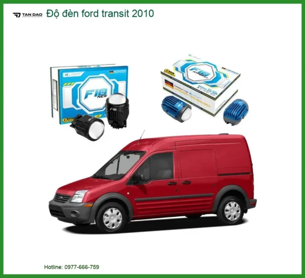 Độ đèn Bi LED Ford Transit 2010 - Địa Chỉ Lắp Đặt Độ Đèn Ô Tô Uy Tín TPHCM