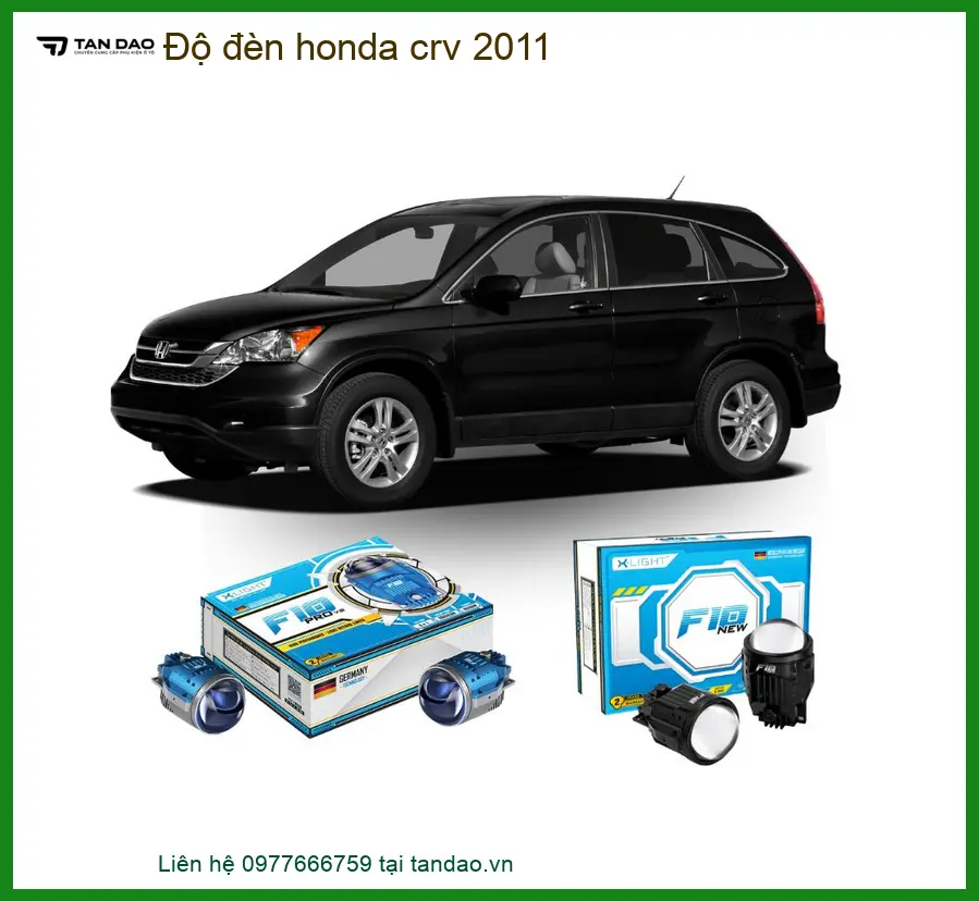 Độ Đèn Bi LED Honda CRV 2011 - Trung Tâm Lắp Đặt Chính Hãng Uy Tín TPHCM