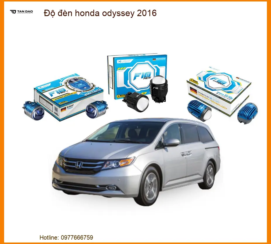 Độ Đèn Honda Odyssey 2016 - Trung Tâm Nâng Cấp Uy Tín TPHCM