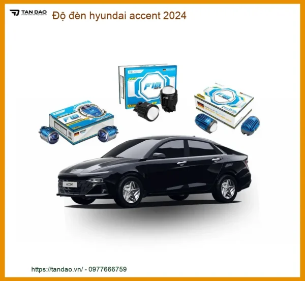 Độ Đèn Tăng Sáng Hyundai Accent 2024 - Trung Tâm Lắp Đặt Chuyên Nghiệp Tại TPHCM