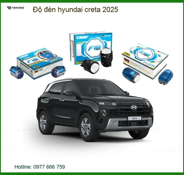 Độ Đèn Bi LED Laser Hyundai Creta 2025 - Địa Chỉ Lắp Đặt Chính Hãng TPHCM