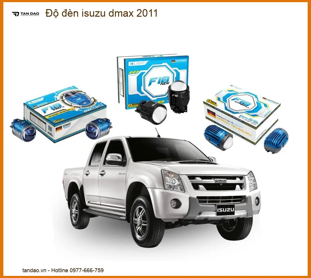 Độ Đèn Bi LED Isuzu Dmax 2011 - Địa Chỉ Lắp Đặt Chính Hãng TPHCM