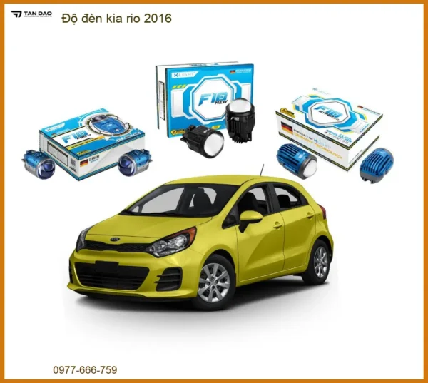 Độ Đèn Bi Xenon/LED Kia Rio 2016 - Trung Tâm Nâng Cấp Đèn Uy Tín TPHCM