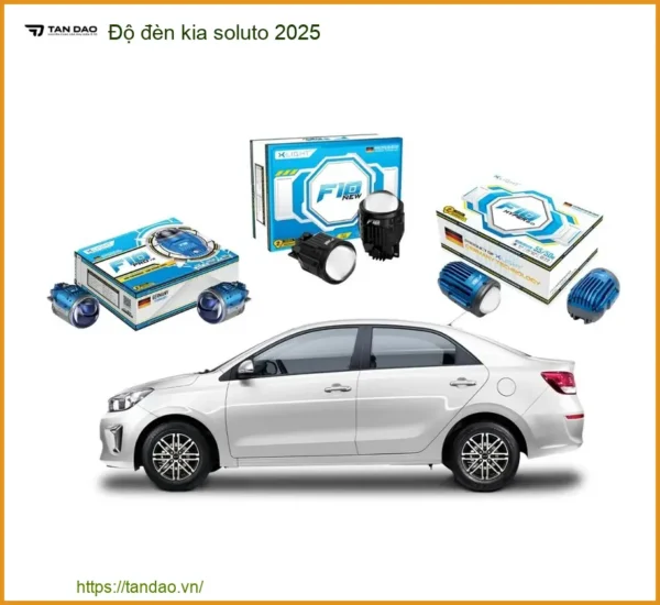 Độ Đèn Bi LED Laser Kia Soluto 2025 - Địa Chỉ Lắp Đặt Chính Hãng TPHCM