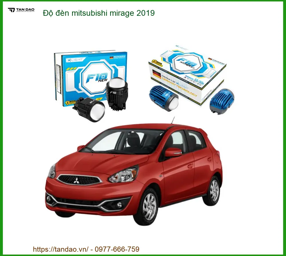 Độ Đèn Bi LED Mitsubishi Mirage 2019 - Trung Tâm Nâng Cấp Chính Hãng TPHCM