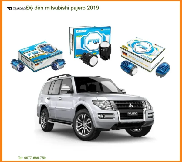 Độ đèn Mitsubishi Pajero 2019 - Trung Tâm Nâng Cấp Đèn Chính Hãng TPHCM
