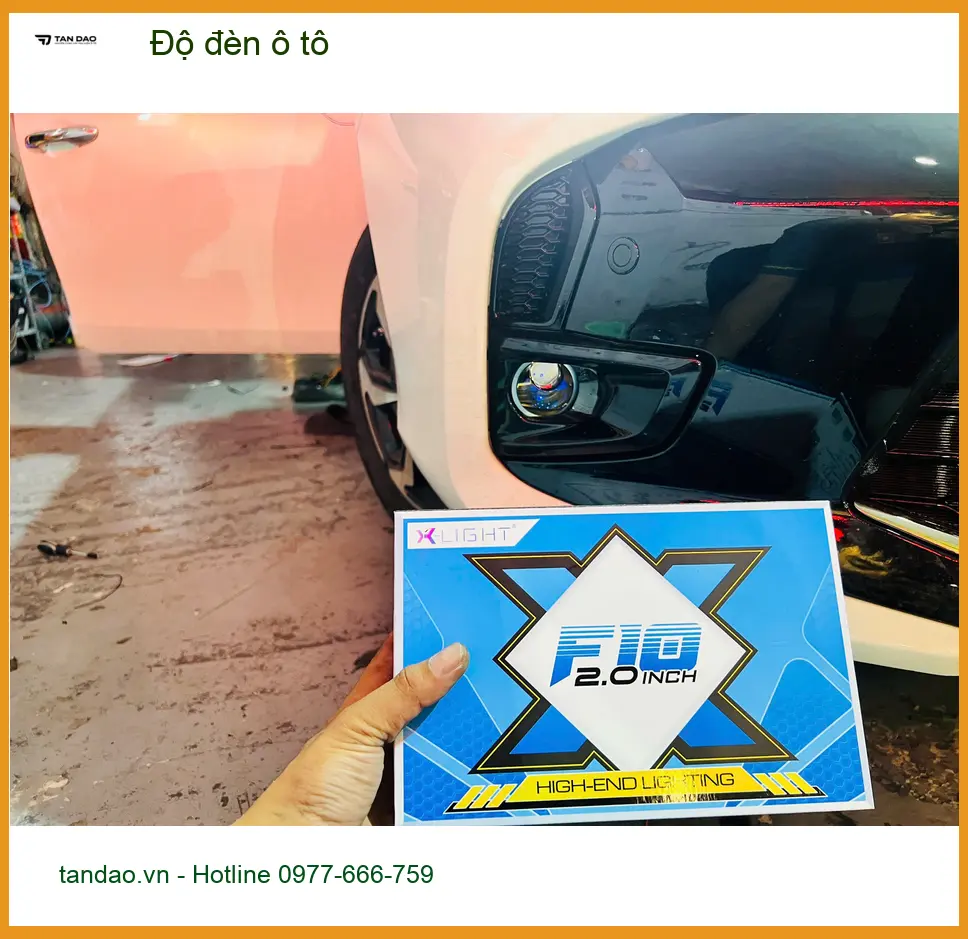 Anh Quý độ đèn ô tô Hyundai Accent tại Quận 4 để cải thiện tầm nhìn ban đêm ảnh thực tế 2