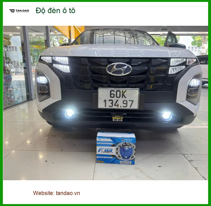 Anh Tấn độ đèn ô tô cho Hyundai Accent vì đèn zin quá yếu khi di chuyển đêm ở Quận 12 ảnh thực tế 4
