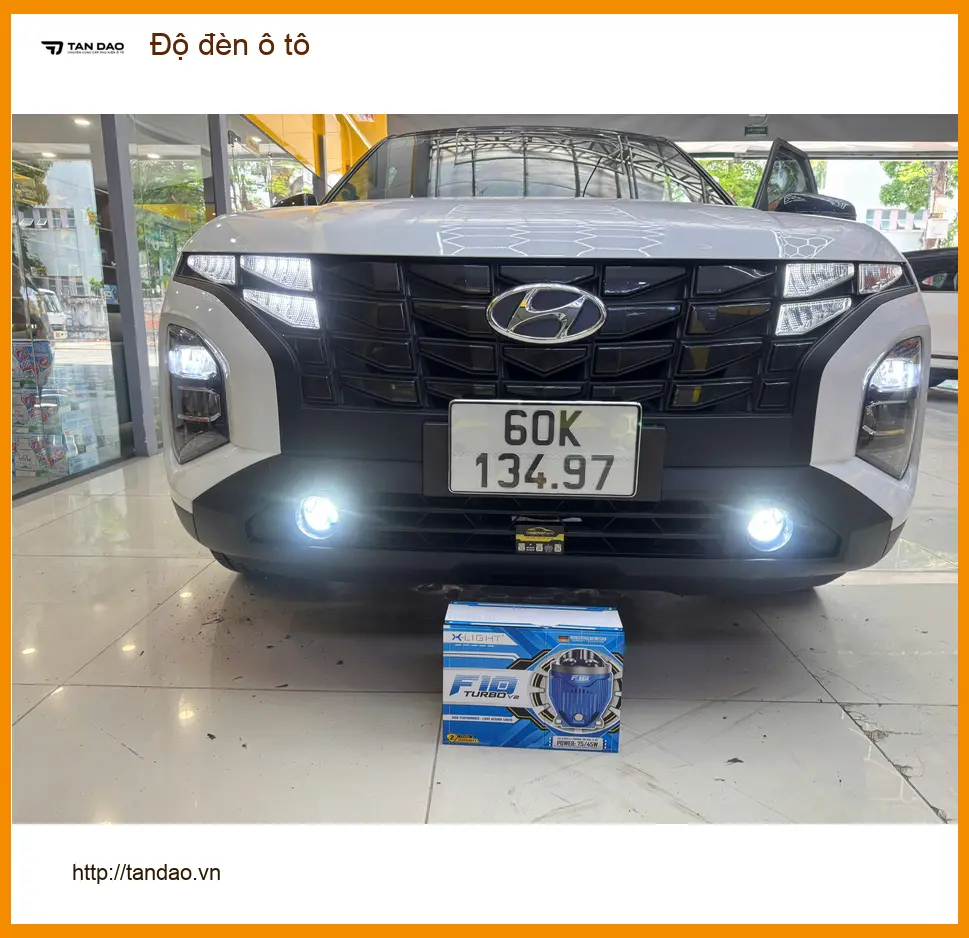 Anh Tấn độ đèn ô tô Hyundai Accent tại Hóc Môn để cải thiện ánh sáng ảnh thực tế 3
