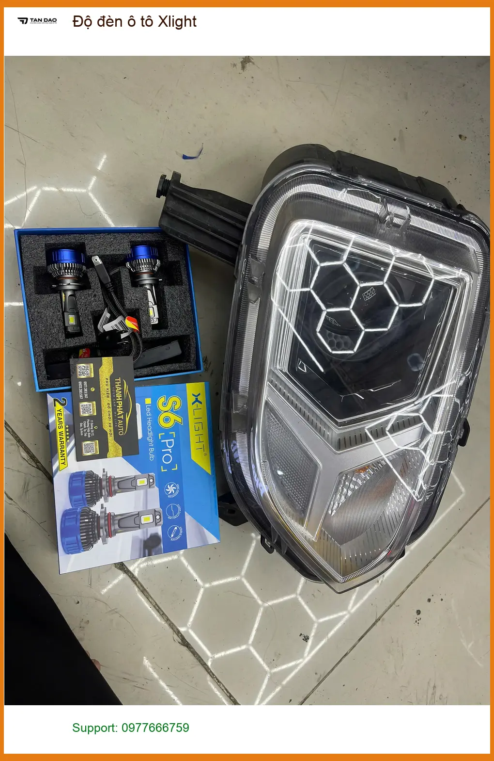 Anh Khải độ đèn ô tô Xlight cho Suzuki XL7 tại Quận 4 vì đèn zin quá tối