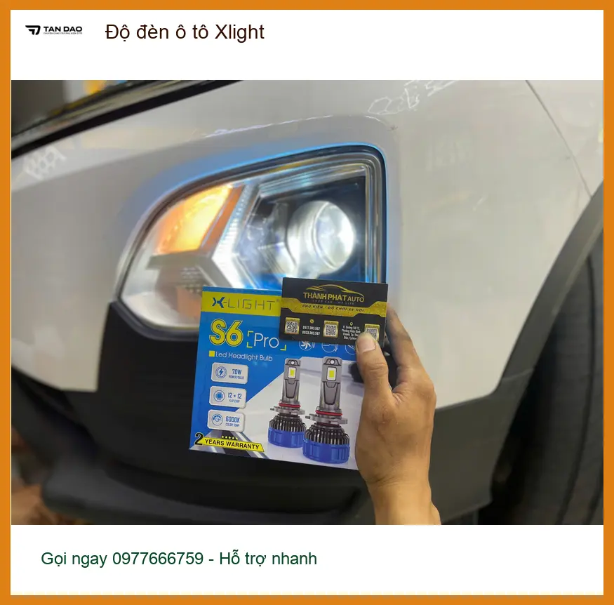 Anh Khải độ đèn ô tô Xlight cho Suzuki XL7 tại Quận 4 vì đèn zin quá tối ảnh thực tế 2