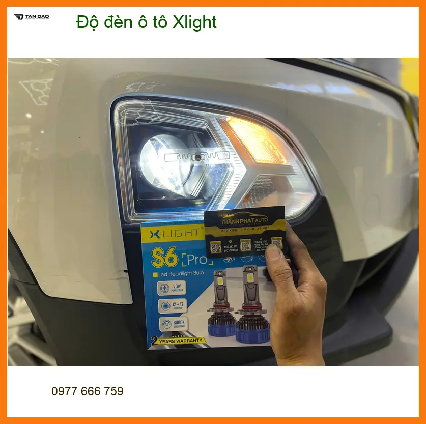 Anh Tấn độ đèn ô tô Xlight cho Hyundai Accent tại Quận 9 ảnh thực tế 2