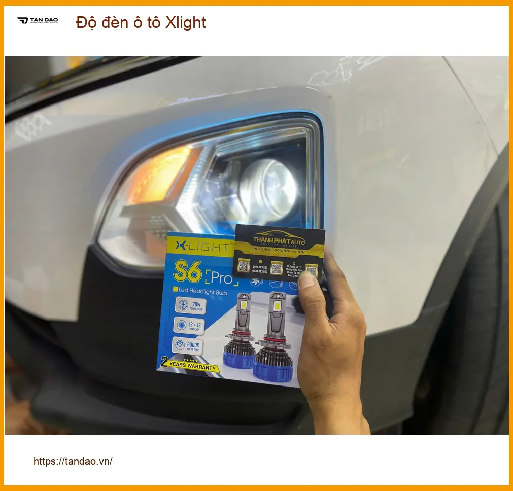 Anh Tấn độ đèn ô tô Xlight cho Honda Civic tại Hóc Môn, lái xe an toàn hơn ảnh thực tế 2
