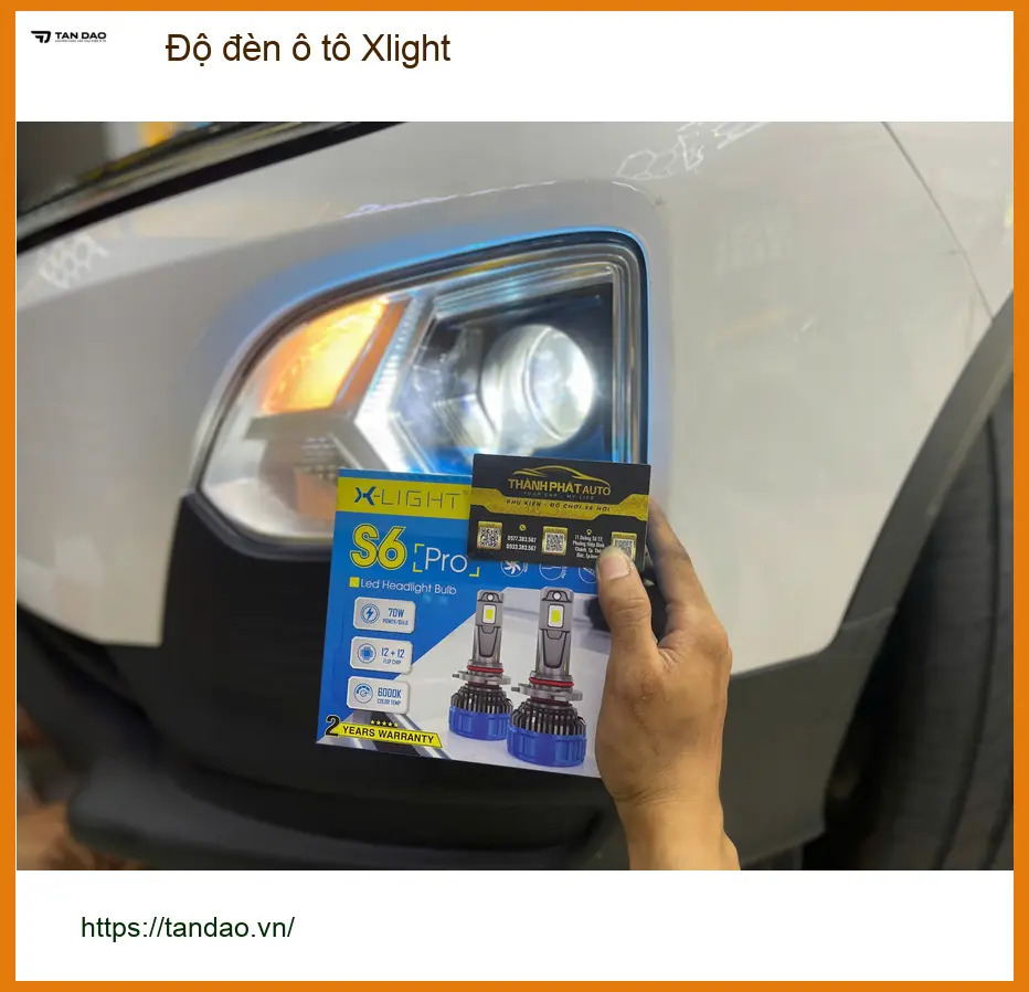 Anh Tấn độ đèn ô tô Xlight cho Hyundai Accent tại Quận 9 ảnh thực tế 3