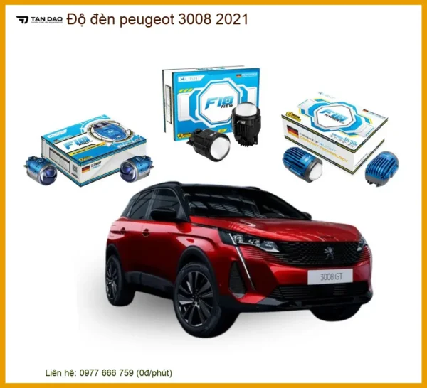 Độ đèn Bi LED Peugeot 3008 2021 - Trung Tâm Lắp Đặt Chính Hãng TPHCM