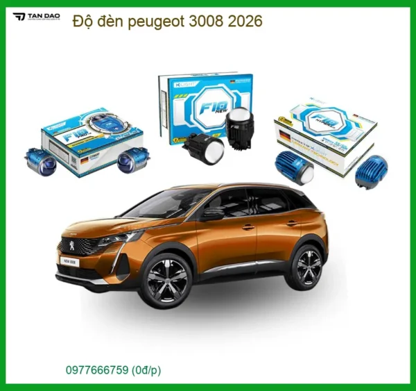 Độ đèn Bi-LED/Laser Peugeot 3008 2026 - Trung Tâm Lắp Đặt Chính Hãng TPHCM