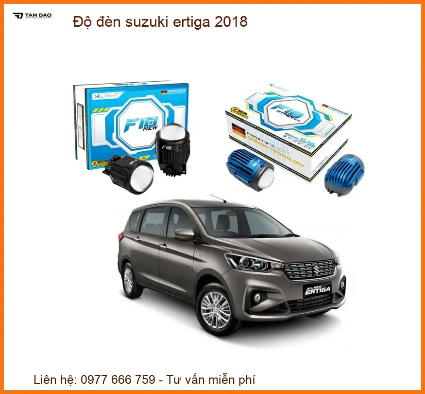 Độ đèn Suzuki Ertiga 2018 - Trung Tâm Chuyên Nâng Cấp Đèn Uy Tín TPHCM