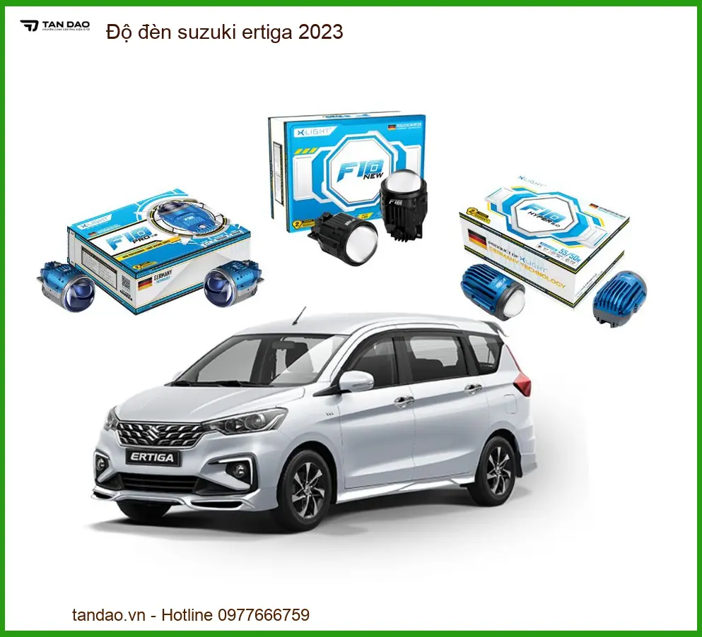 Độ Đèn Bi-LED Suzuki Ertiga 2023 - Trung Tâm Nâng Cấp Ánh Sáng Uy Tín TPHCM