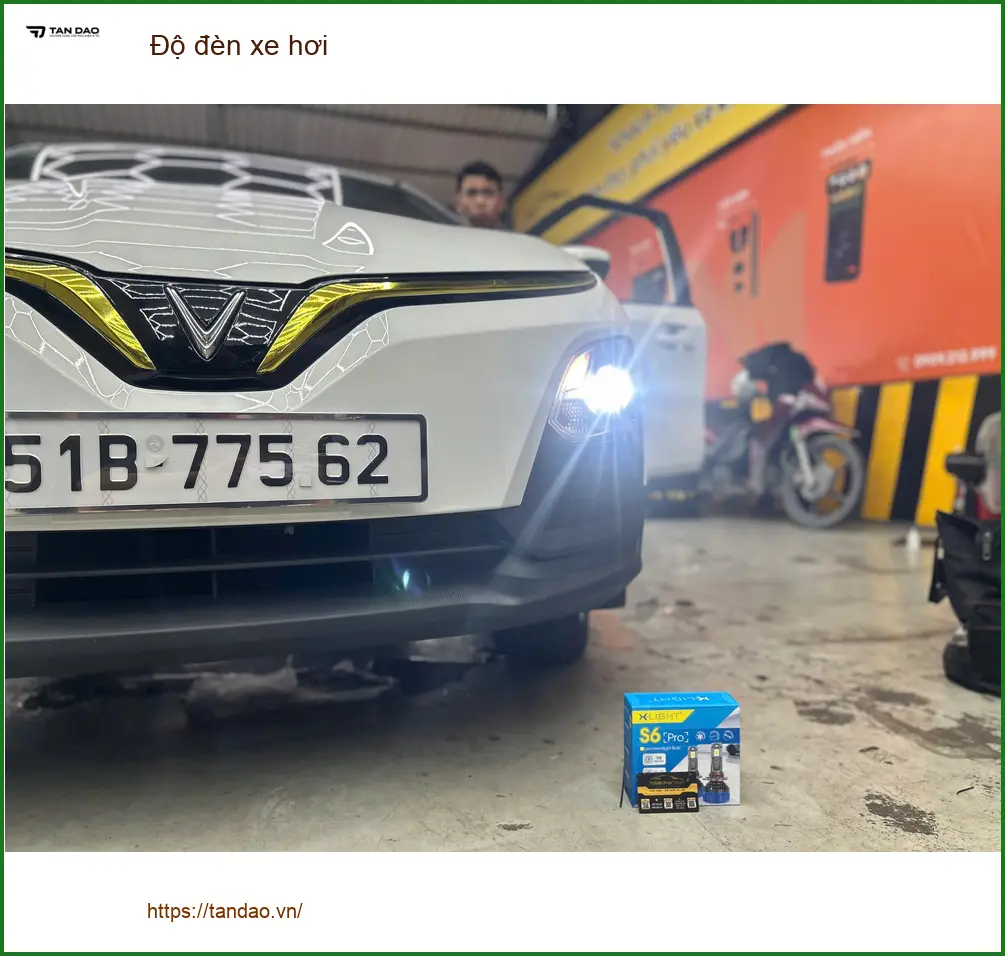 Chú Sơn độ đèn xe hơi Kia K3 tại Quận Thủ Đức vì đèn xe zin quá yếu ảnh thực tế 5
