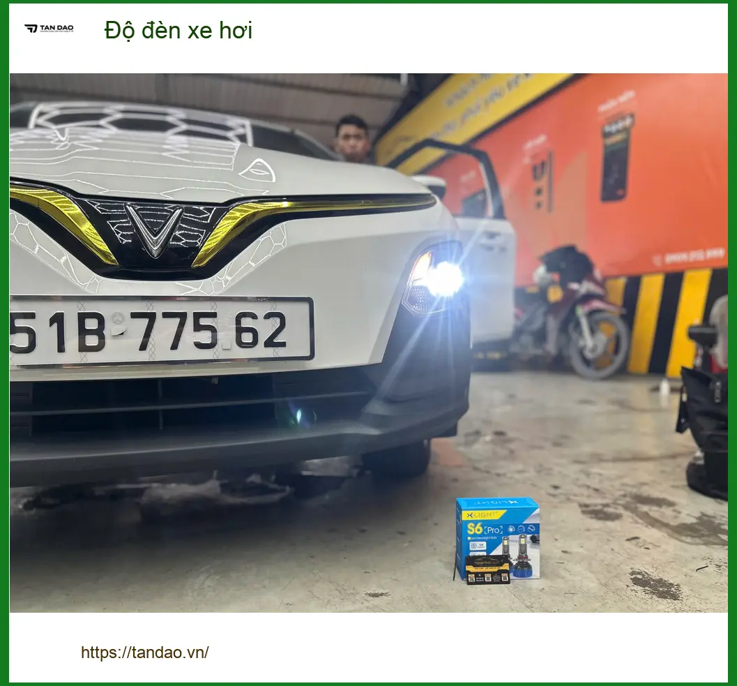 Anh Long độ đèn xe hơi Hyundai Creta tại Quận 2 để cải thiện tầm nhìn ban đêm