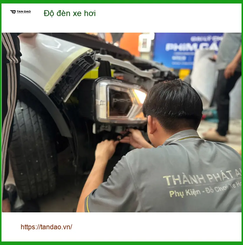 Anh Long độ đèn xe hơi Hyundai Creta tại Quận 2 để cải thiện tầm nhìn ban đêm ảnh thực tế 4