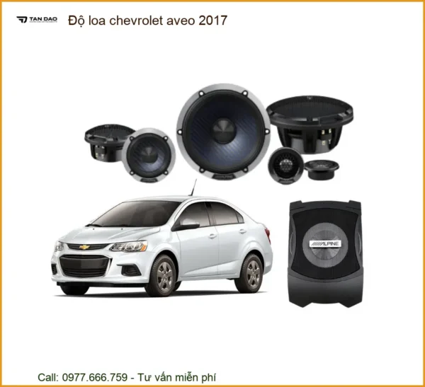 Độ Loa Âm Thanh Chevrolet Aveo 2017 - Địa Chỉ Lắp Đặt Loa Chính Hãng TPHCM