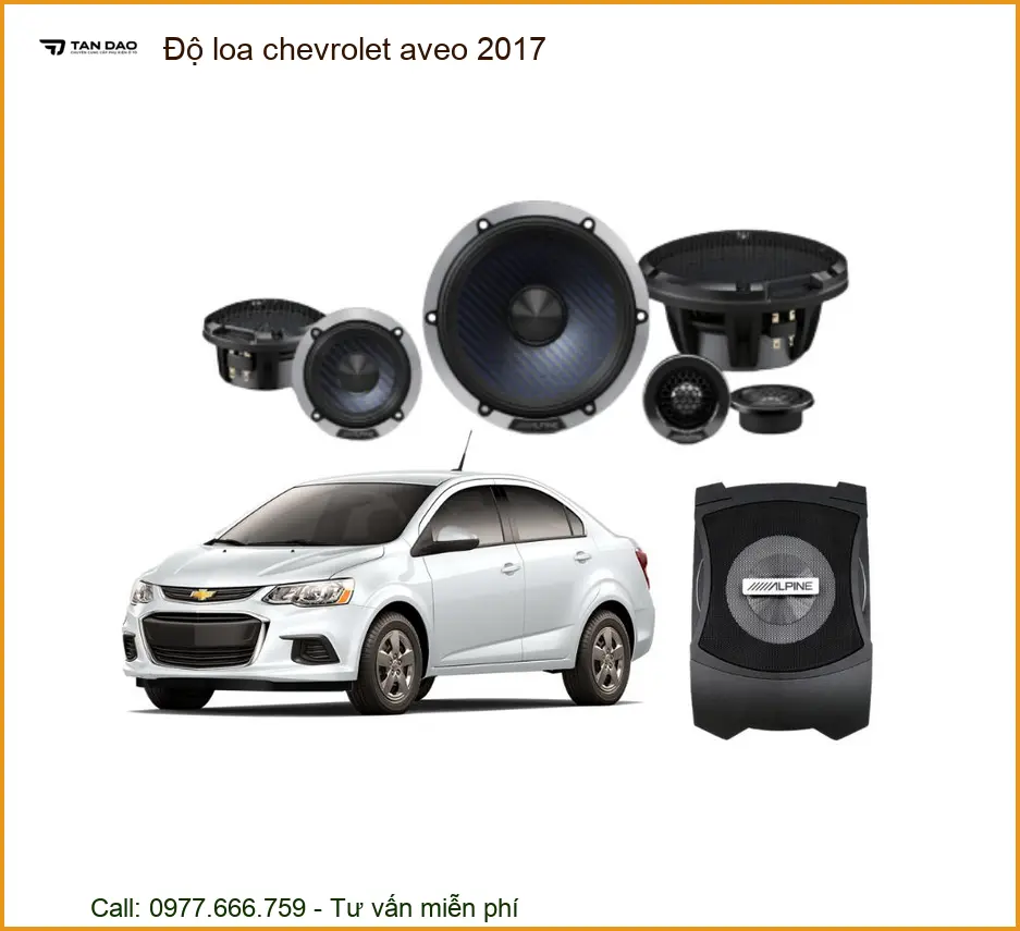 Độ Loa Âm Thanh Chevrolet Aveo 2017 - Địa Chỉ Lắp Đặt Loa Chính Hãng TPHCM