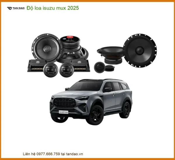 Độ Loa Isuzu Mu-X 2025 - Trung Tâm Gắn Nâng Cấp Chính Hãng Uy Tín TPHCM