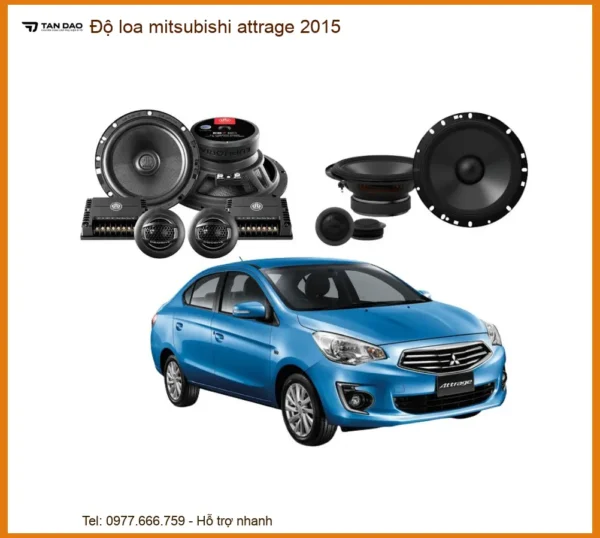 Độ Loa Ô Tô Mitsubishi Attrage 2015 - Địa Chỉ Lắp Đặt Chính Hãng TPHCM