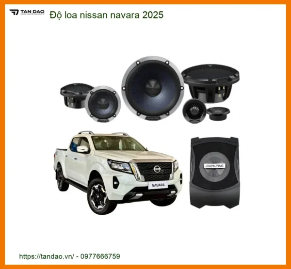 Độ Loa Ô Tô Nissan Navara 2025 - Trung Tâm Lắp Đặt Loa Chính Hãng TPHCM