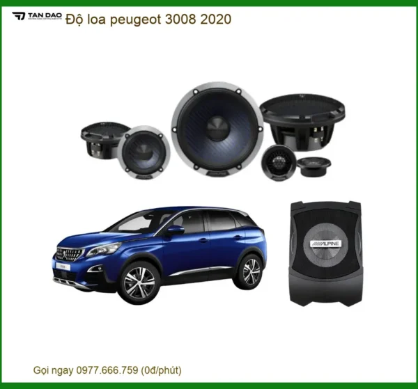 Độ Loa Peugeot 3008 2020 - Trung Tâm Lắp Đặt Loa Xe Chính Hãng TPHCM