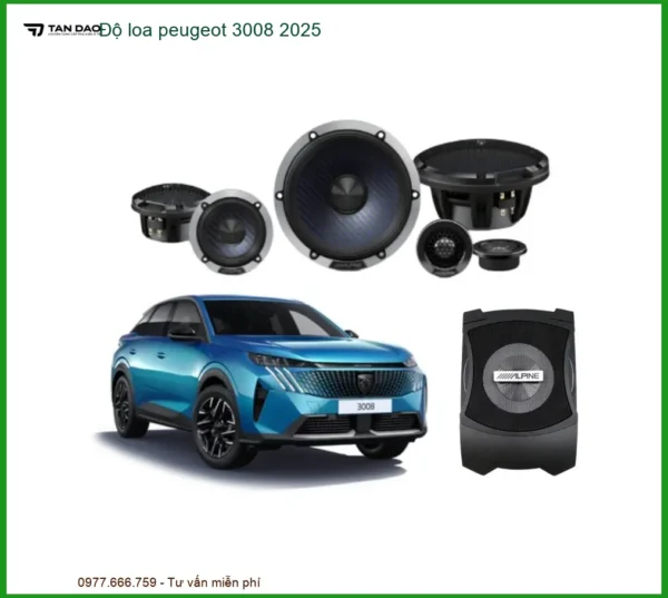 Nâng Cấp Âm Thanh Loa Peugeot 3008 2025 - Trung Tâm Độ Uy Tín TPHCM