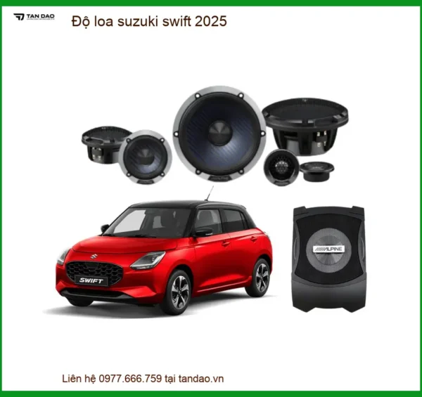 Độ Loa Âm Thanh Cao Cấp Suzuki Swift 2025 - Địa Chỉ Lắp Đặt Uy Tín TPHCM