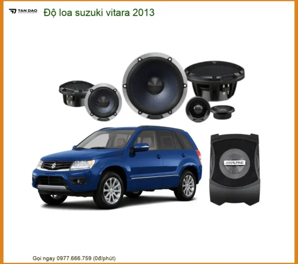 Nâng cấp âm thanh loa cho Suzuki Vitara 2013 - Trung Tâm Nâng Cấp Chính Hãng TPHCM
