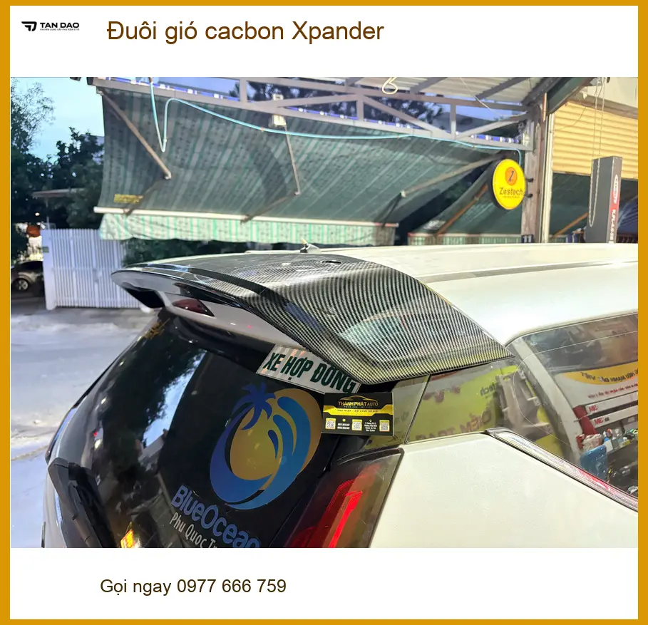 Anh Dũng lắp đuôi gió cacbon Xpander tại Thủ Đức để xe ngầu hơn ảnh thực tế 2