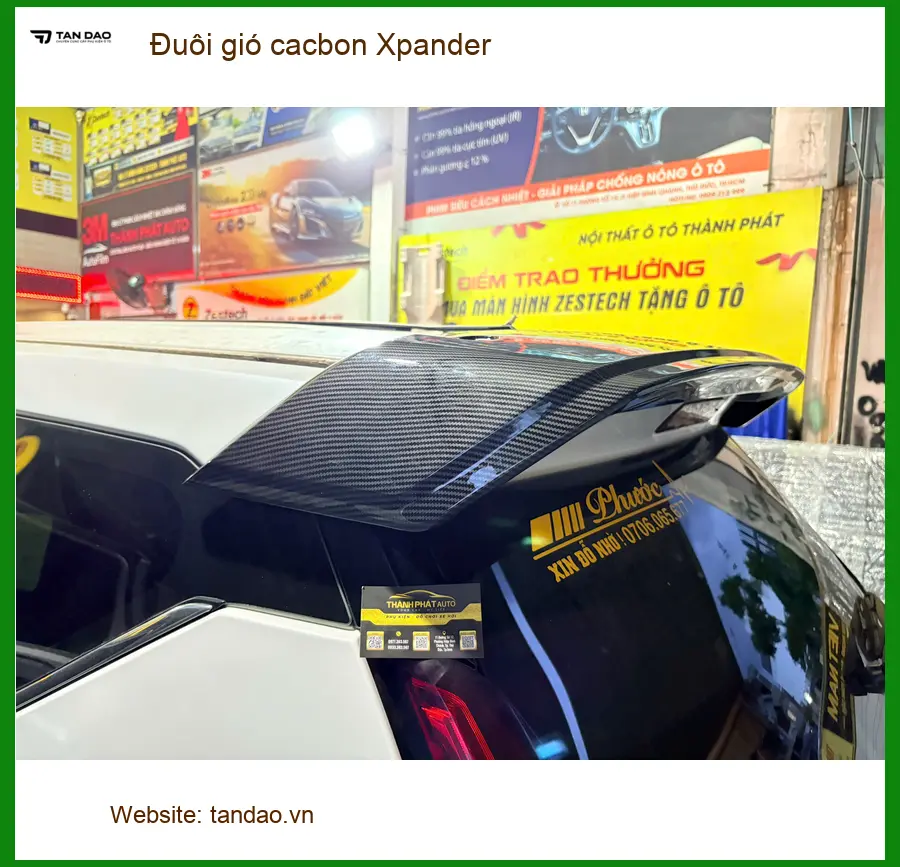 Anh Dũng lắp đuôi gió cacbon Xpander tại Thủ Đức để xe ngầu hơn ảnh thực tế 3