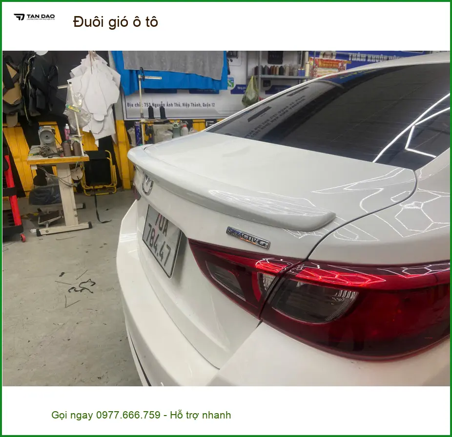 Chị Thư lắp đuôi gió ô tô cho Honda Civic tại Quận Phú Nhuận tăng vẻ mạnh mẽ ảnh thực tế 2