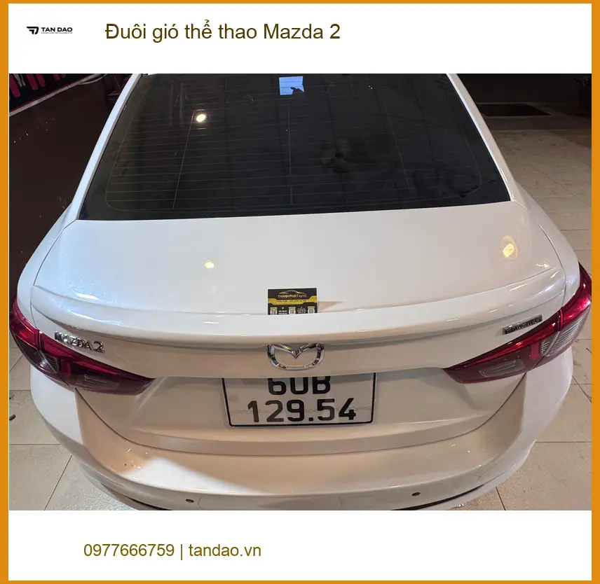 Anh Tài lắp đuôi gió thể thao Mazda 2 tại Hóc Môn để xe thêm cá tính và mạnh mẽ hơn ảnh thực tế 3