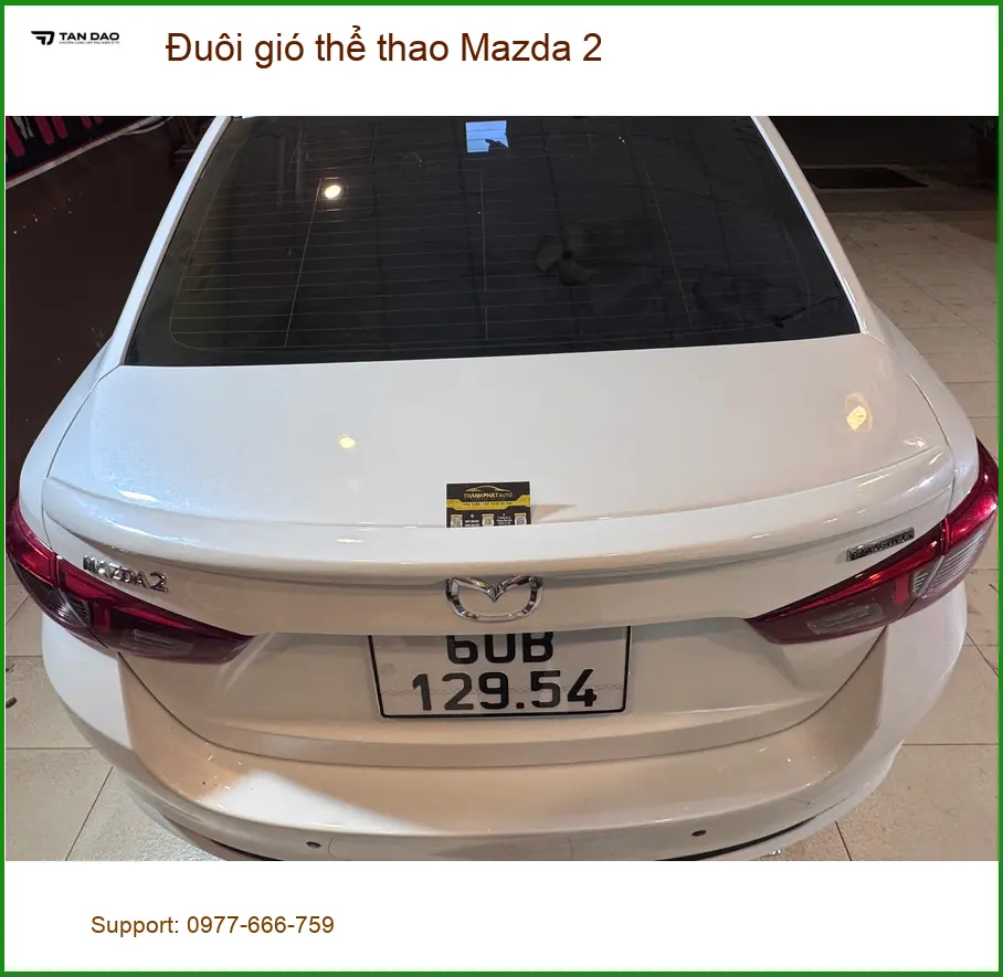 Anh Minh lắp đuôi gió thể thao Mazda 2 tại Củ Chi để xe trông mạnh mẽ hơn ảnh thực tế 4