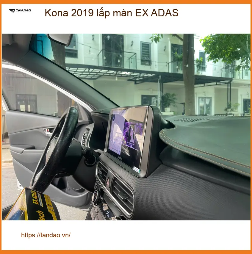 Chú Minh nâng cấp màn hình EX ADAS cho Kona 2019 Quận 6 an toàn đường xa ảnh thực tế 4