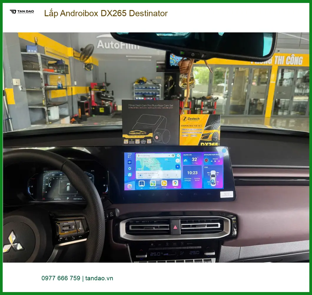 Anh Khang lắp Androibox DX265 Destinator cho Outlander tại Cần Giờ ảnh thực tế 3