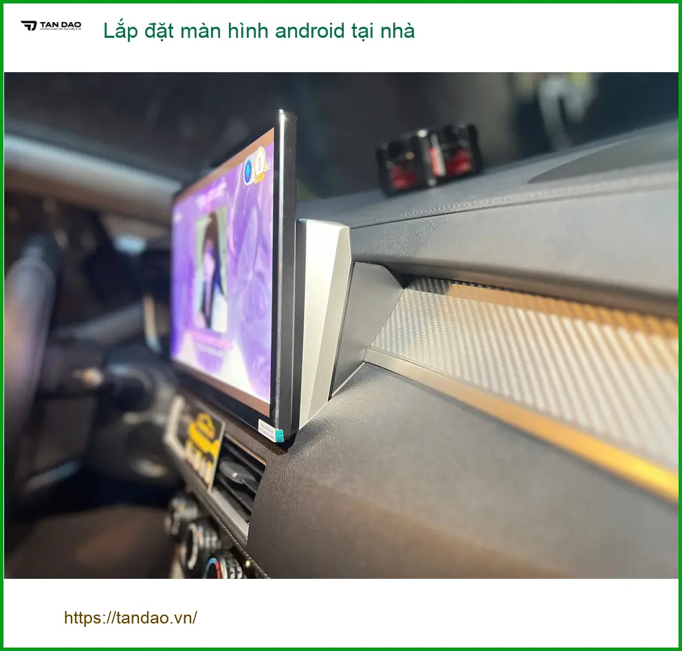 Chú Sơn lắp màn hình Android cho Hyundai Accent tại nhà Quận Bình Tân vì cần bản đồ ảnh thực tế 3