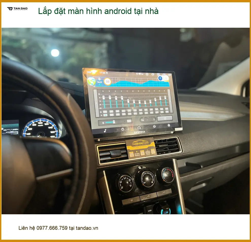Anh Khải lắp đặt màn hình Android Hyundai SantaFe tại nhà Quận Phú Nhuận để nâng tầm giải trí